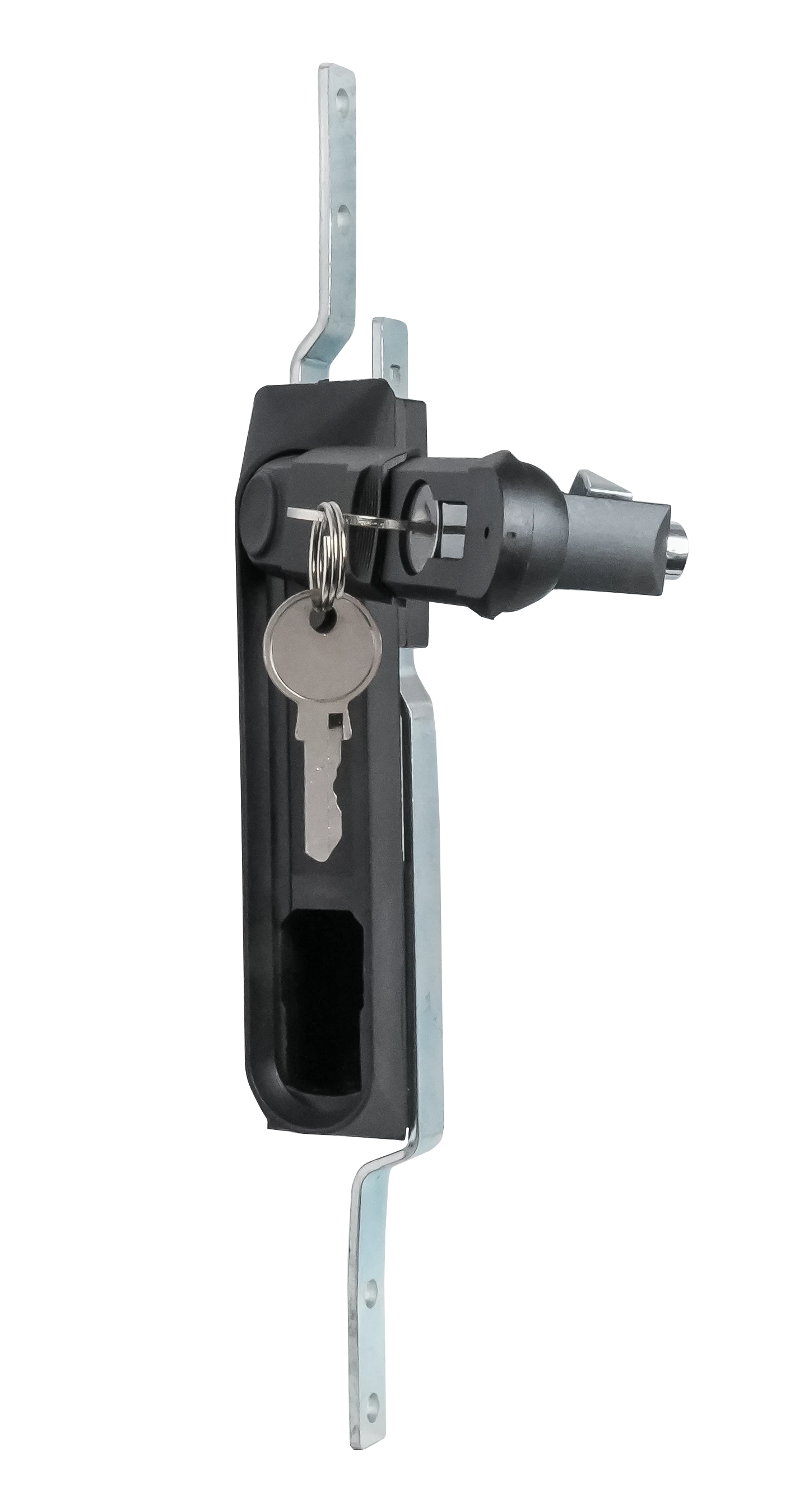 Замок-ручка MS-1848-3KD/P (ригель изогнутый /+8 мм/, английский ключ) — артикул 0979 KD/P — Фото Замок мебельный MS-1848-3KD/P (ригель изогнутый /+8 мм/, английский ключ) — Фото 2