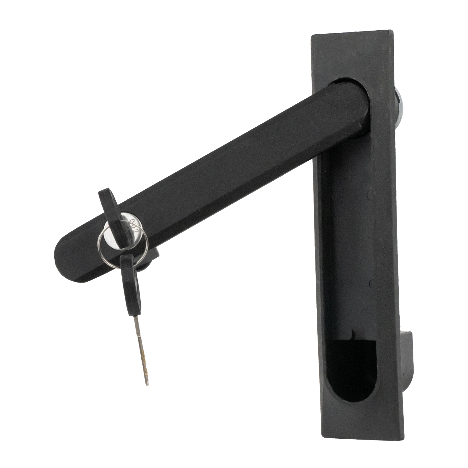 Замок-ручка MS-8611-2-1KD (ригель прямой, английский ключ) — артикул 8611-2 KD C — Фото Замок мебельный MS-8611-2-1KD (ригель прямой, английский ключ) — Фото 2