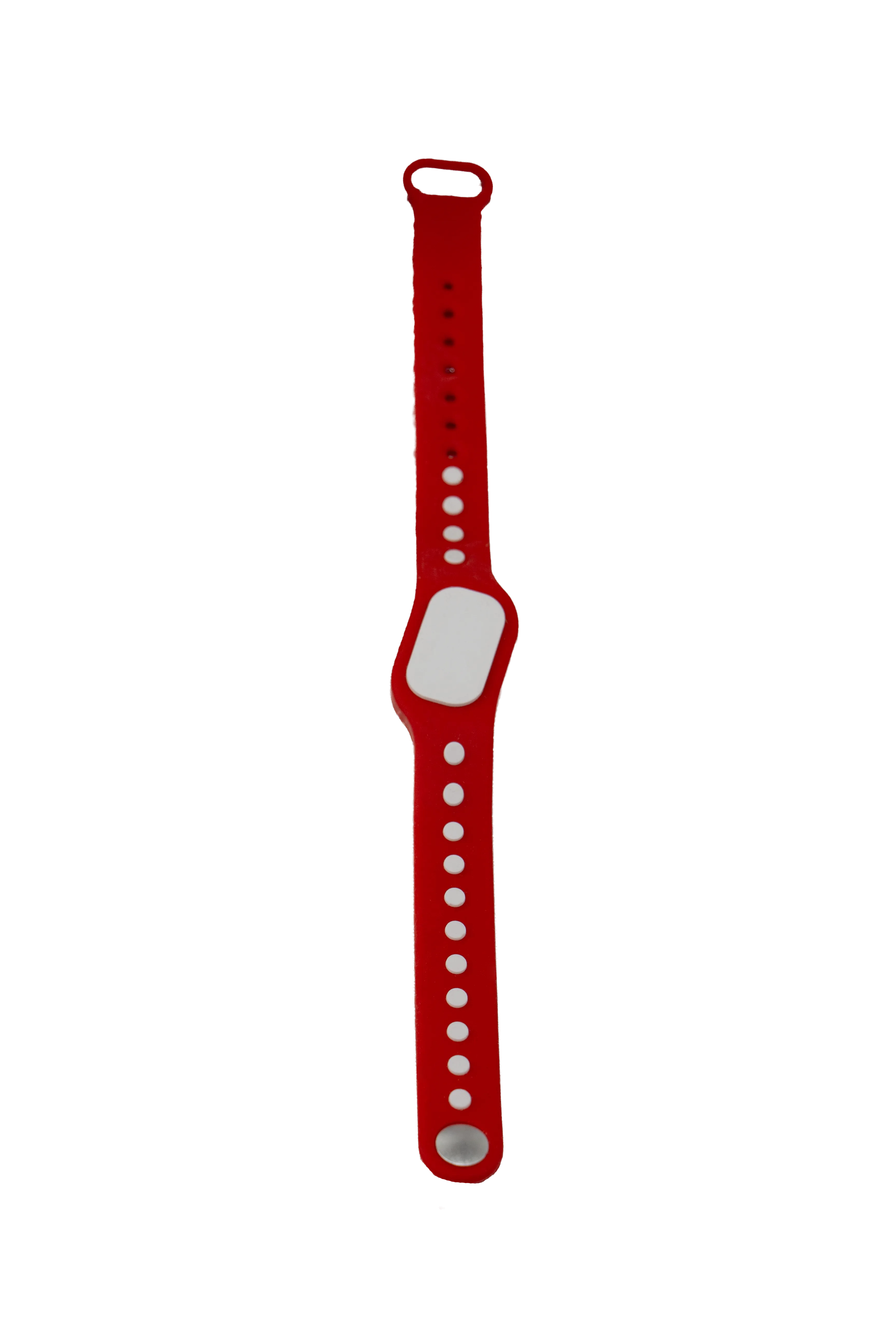 Силиконовый браслет с застежкой (Красный), Em-Marine — артикул 0433 Red — Фото 2