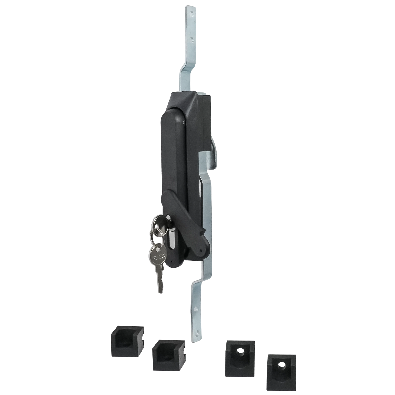 Замок-ручка MS-1925-3KA/P (ригель изогнутый /+8 мм/, английский ключ, мастер) — артикул 0929 KA/P — Фото Замок мебельный MS-1925-3KA/P (ригель изогнутый /+8 мм/, английский ключ, мастер) — Фото 1